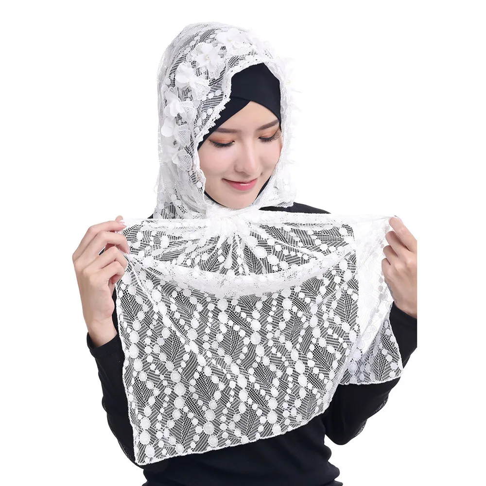 Stole Wedding Shawl - Sciarpa di pizzo da donna traspirante