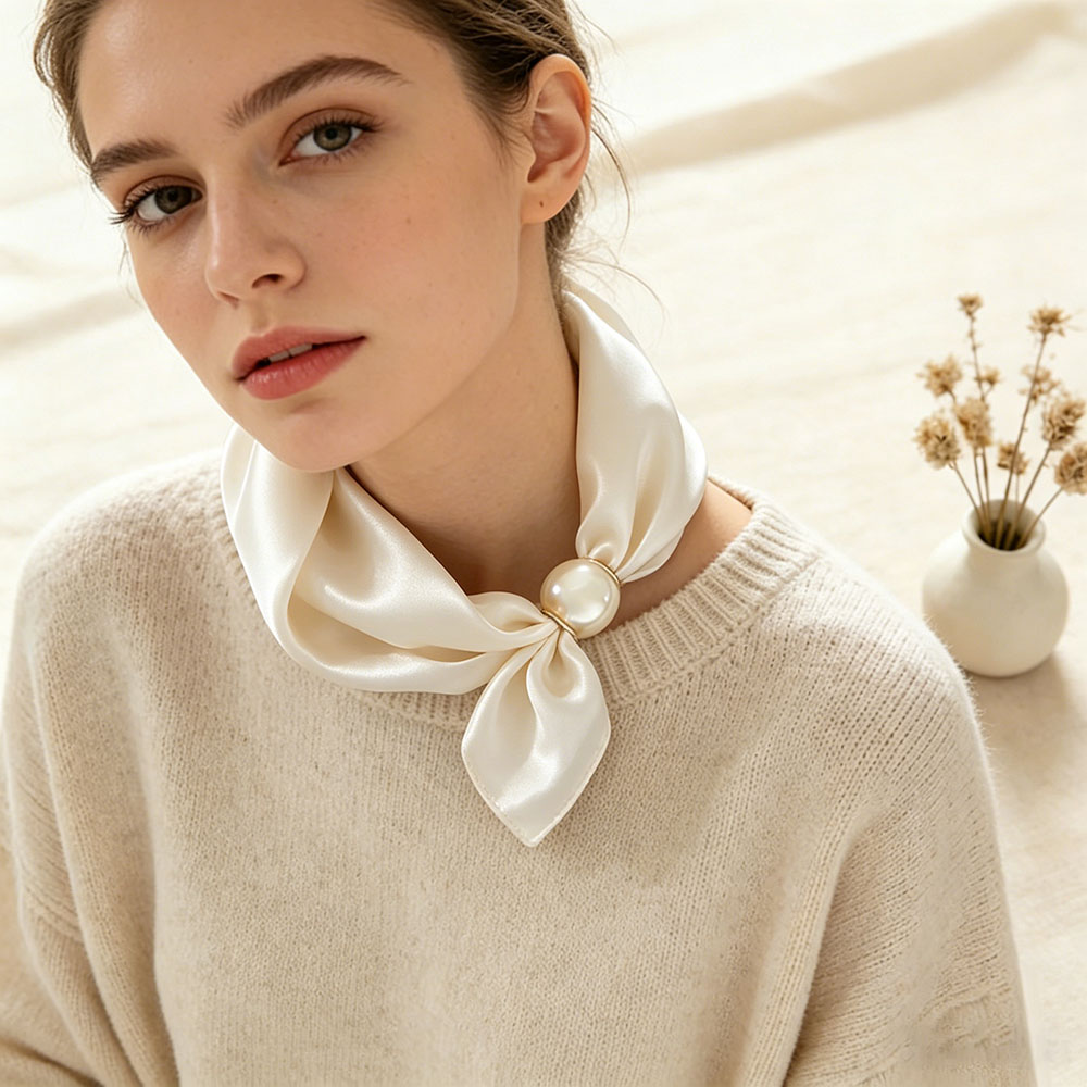 Silk Neck Scarf - Foulard a Catena in Seta con