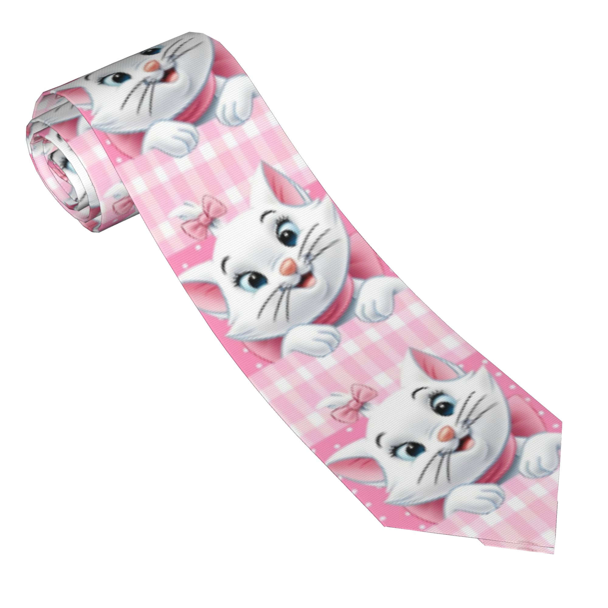 Skinny Tie Men - Cravatte Aristocats Maries Cats Unisex Sottili