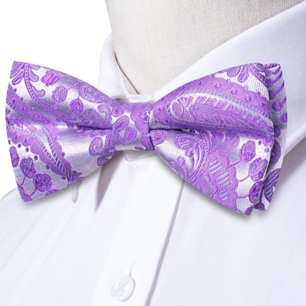 Papillon da uomo in seta viola - Bow Tie Pre Tied recensione e prezzo