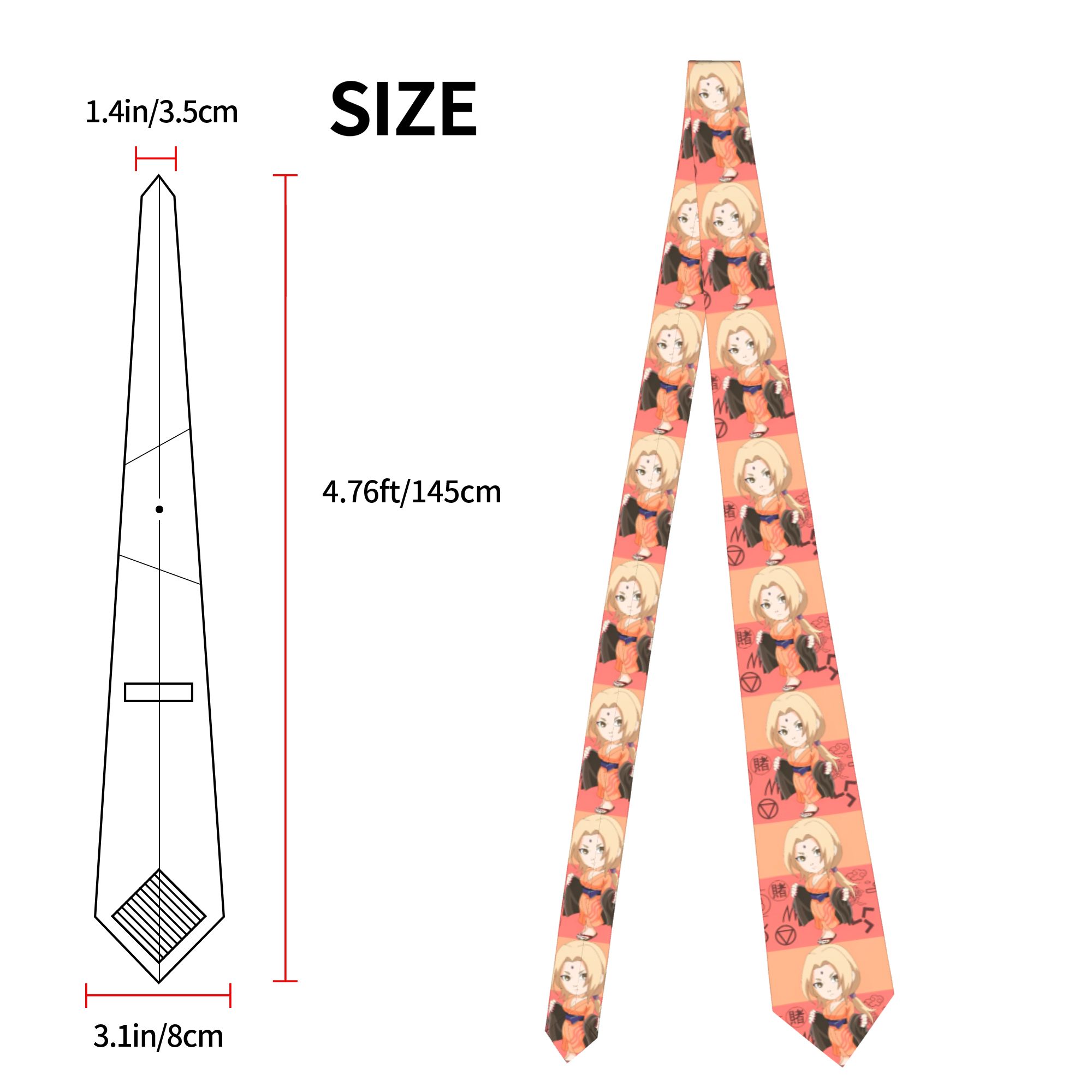 Cravatta Sasuke Tsunade Unisex - Skinny Tie Men recensione e prezzo